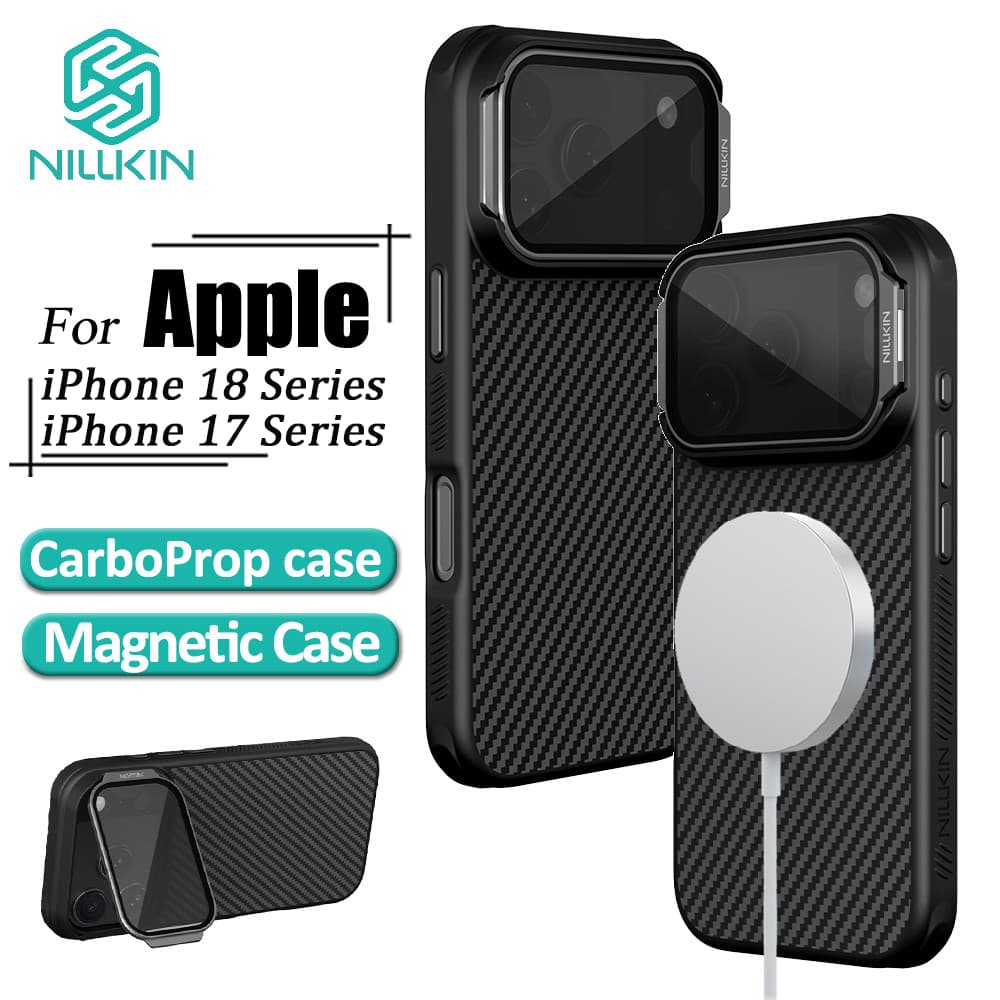 Nillkin CarboProp Capa Para 18 Pro Max iPhone 17/Fibra De Aramida + Magnética TPU