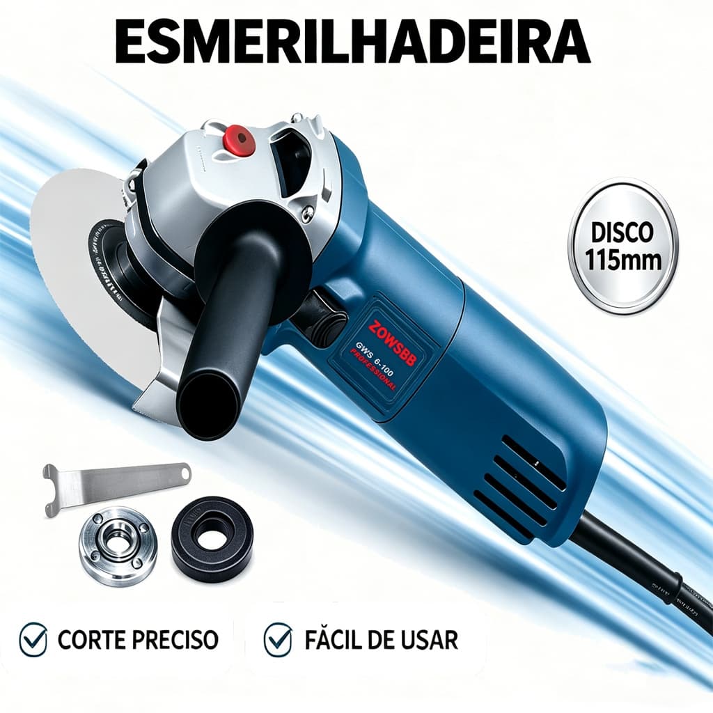 Lixadeira Esmerilhadeira 220V Genérico bosch GWS 6-100 1000W lixadeira Ferramentas elétricas