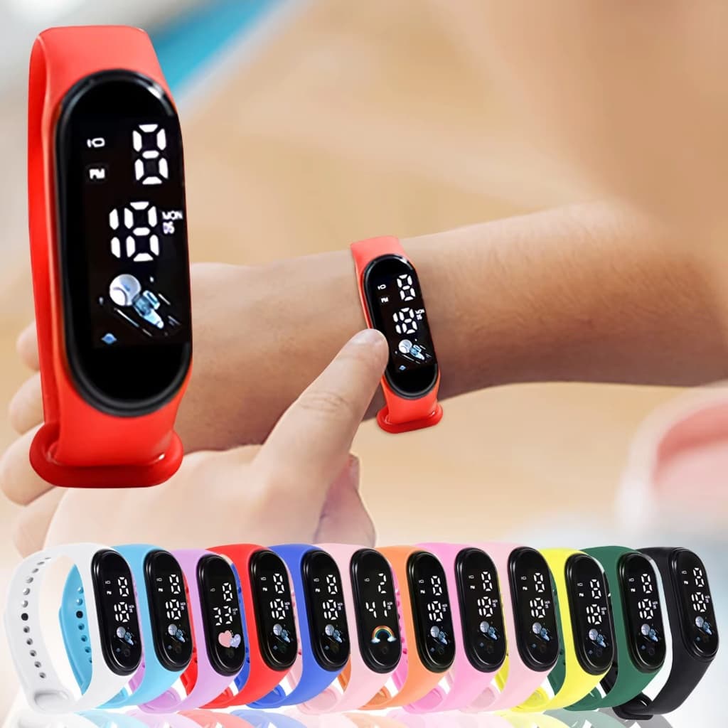 Kawaii Smartwatch Relógio Inteligente Para Crianças Moda Ao Ar Livre À Prova Dwaterproof Água Esportes Relógios Infantis