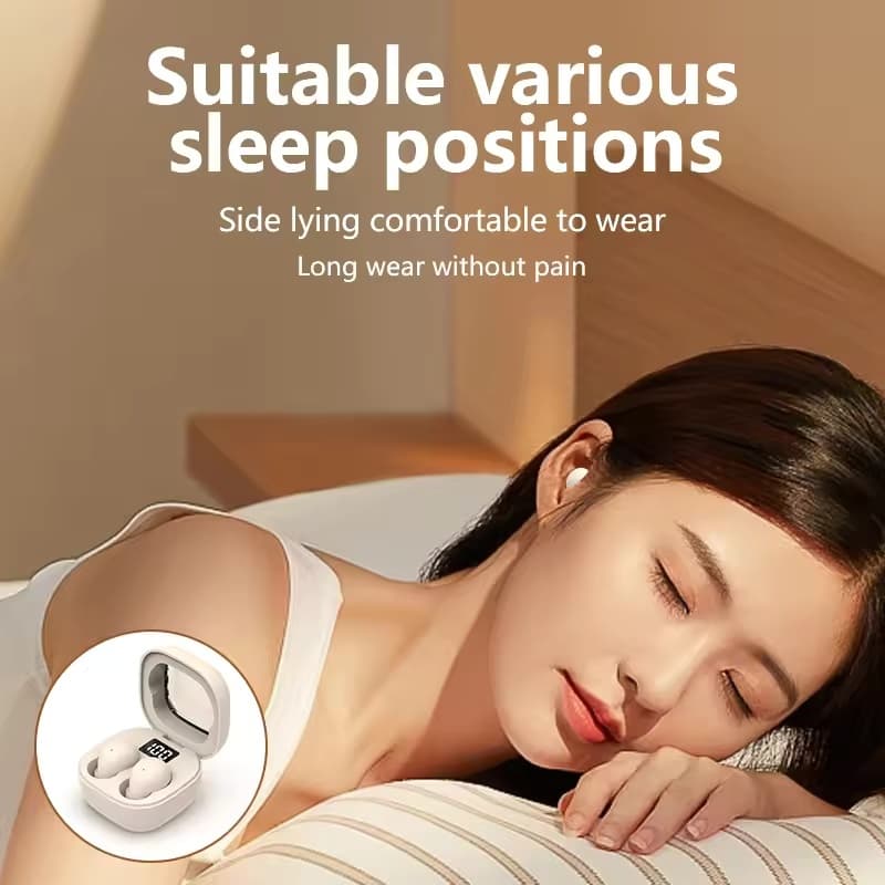 Fone De Ouvido Sem Fio Bluetooth Esportivo Para Dormir Confortável De Usar Fones Graves Todos Os Telefones