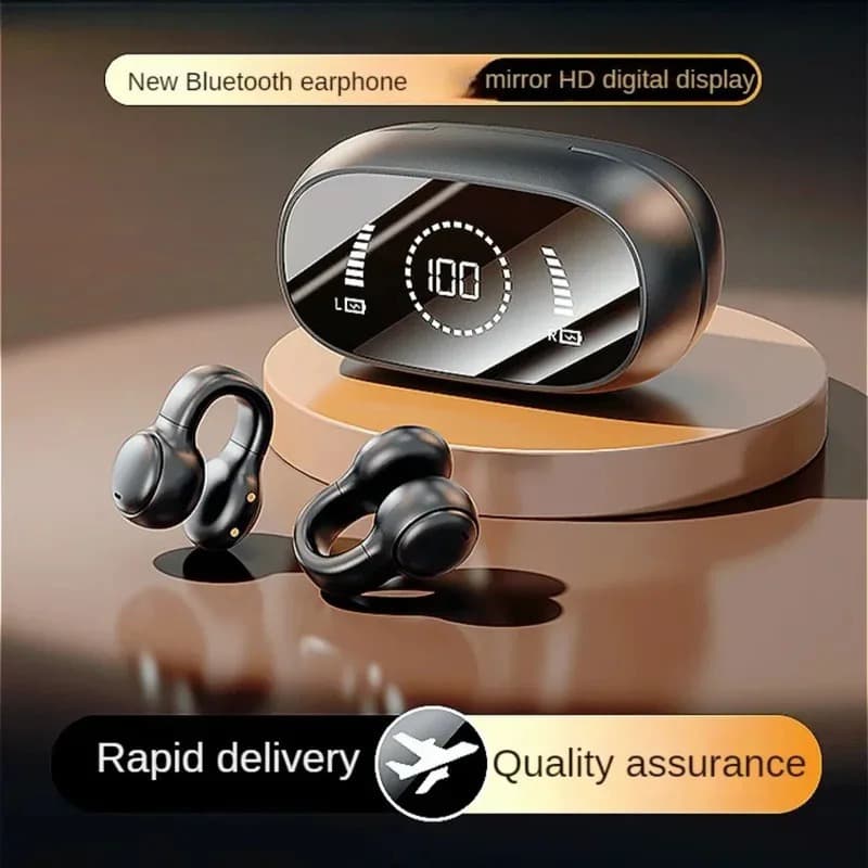 Fone de ouvido com clipe X51, fone de ouvido Bluetooth sem fio, fone de ouvido para jogos com função de cancelamento de 