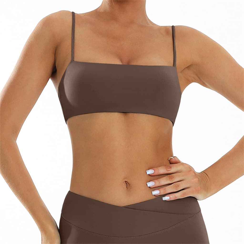 Sutiã Esportivo De Ginástica Feminino Confortável Crop Top Yoga Fitness Roupa Íntima Feminina