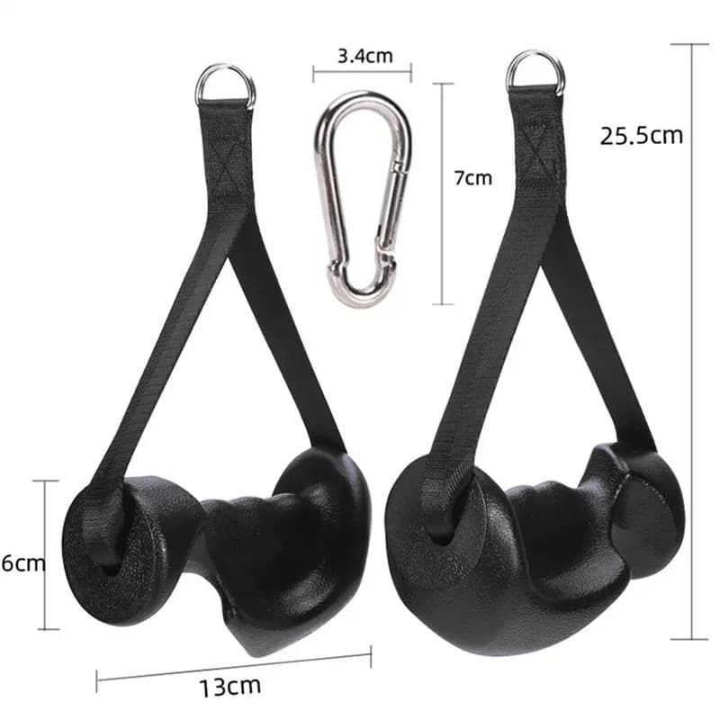 Kit 2 Puxadores de Mão Manopla para Crossover, Ergonômico para Academia, Musculação, Fitness e Treino