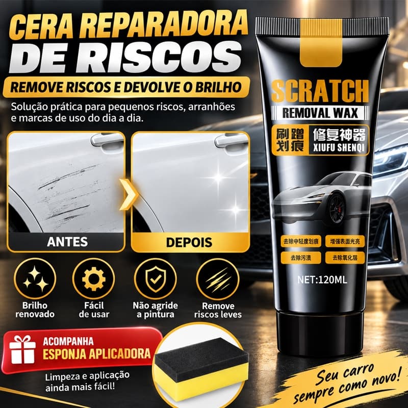 Cera para Reparo de Riscos Automotivos – Enceramento, Polimento e Remoção de Riscos na Pintura do Carro