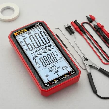 ANENG 620A True RMS 6000 Counts Smart Multimeter, ultra-Thin with Auto Adjustment, Measures Capacitance