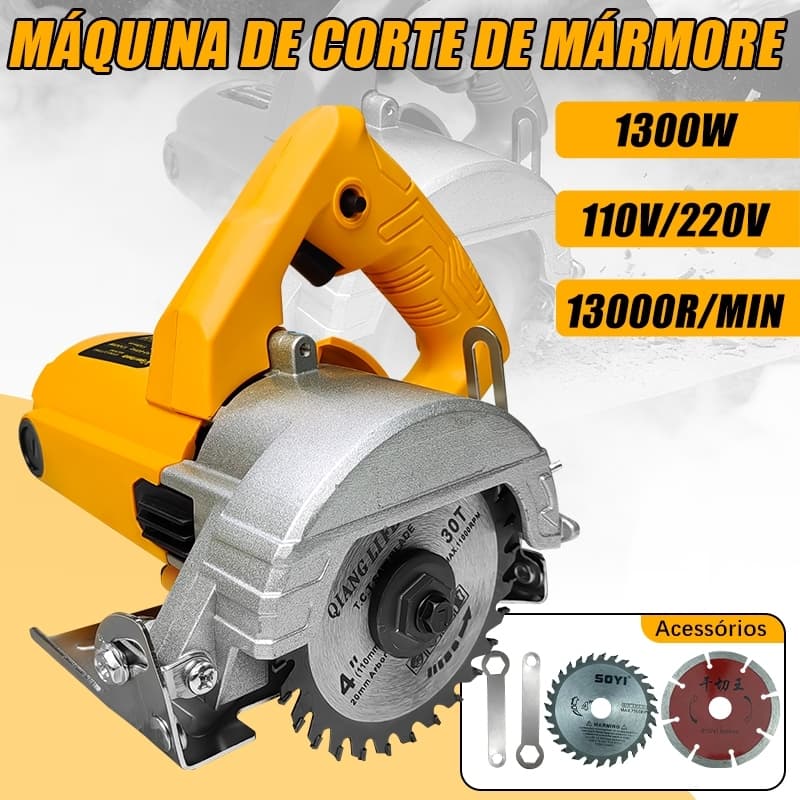 110V/220V 1300W Serra Marmore Profissional Tipo 13000 Rpm Para Madeira , Concreto Acompanha Lâmina