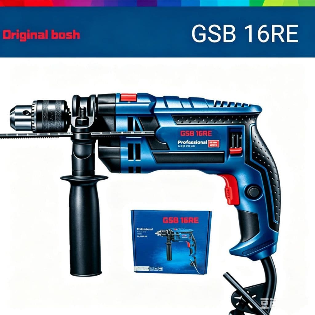 Furadeira parafusadeira 110V furadeira de impacto 220v 1200W de potência Genérica bosoh GSB 16R-Feito na Alemanha