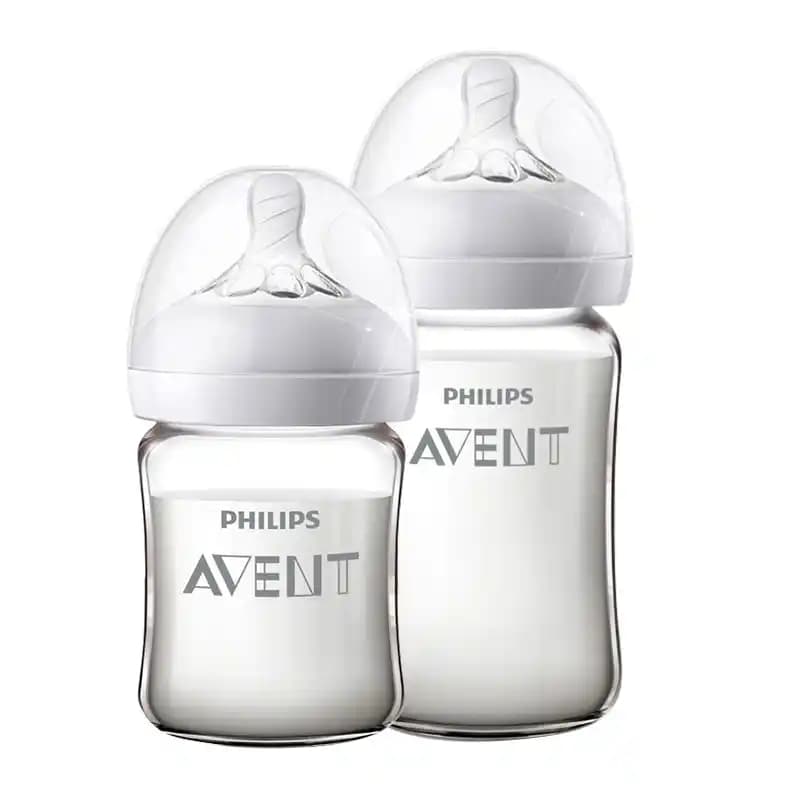 Garrafa De Leite De Vidro Natural Phillips Avent 8 Onças/240 Ml