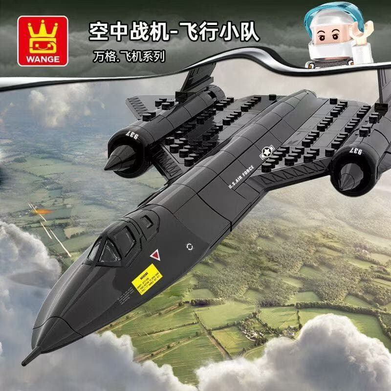 Compatível com blocos de montar Lego Série militar Avião espacial Blackbird Brinquedo de montar para meninos Presente