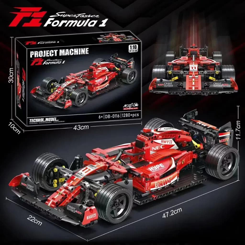 Ferrari Lego Carrinho De Montar Brinquedo Lego Peças Blocos de construção De Carros Esportivos F1 Racing Montagem