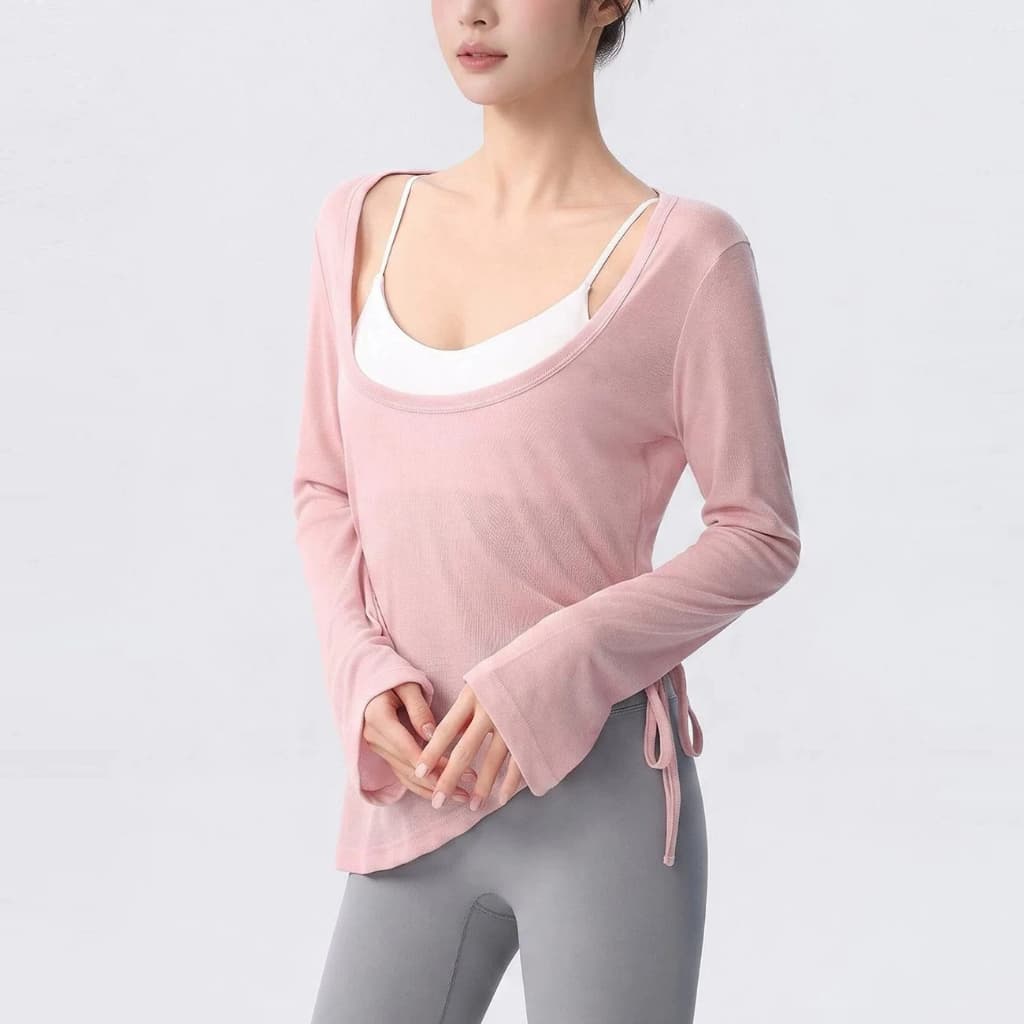 Blusa esportiva feminina camisa de secagem rápida blusa superior roupas de fitness feminino ao ar livre fitness Pilates 