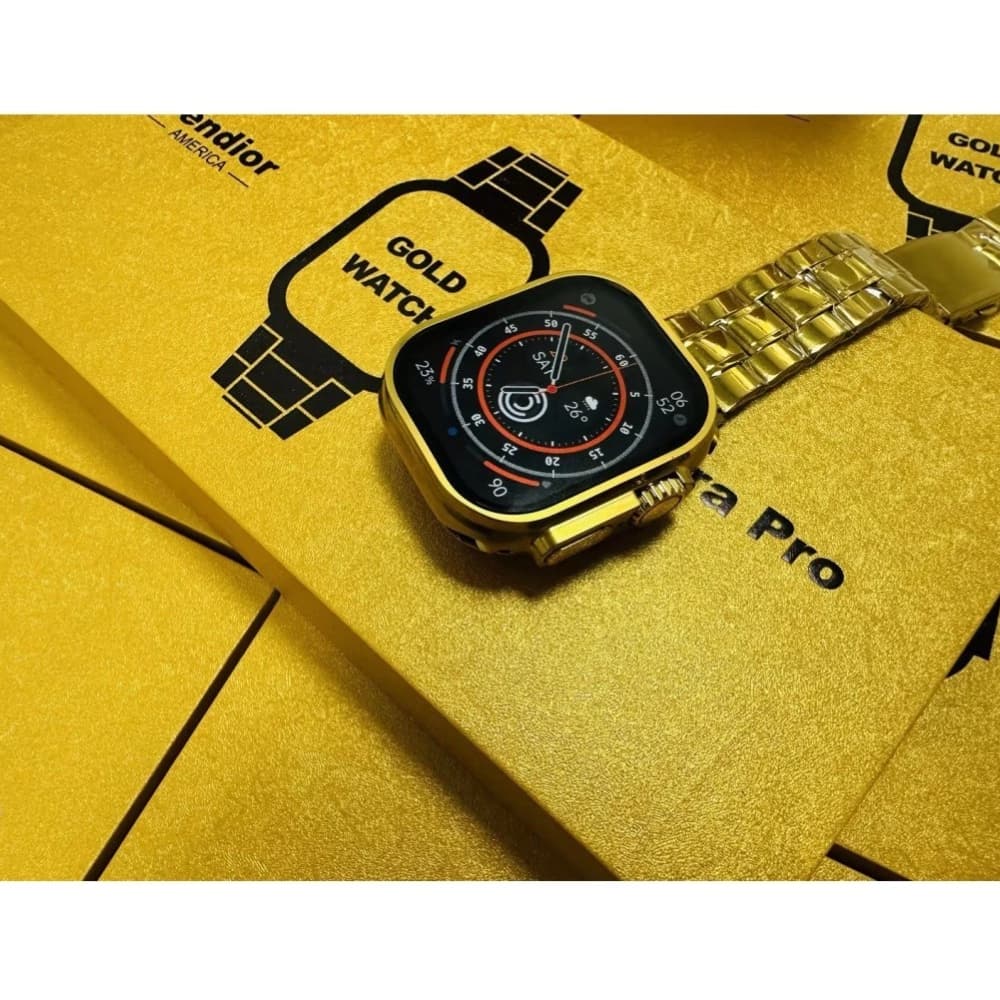 2025 G9 Ultra Pro Gold Smartwatch Relógio Inteligente Sem Fio Bluetooth Chamada Série Esportiva Masculina E Feminina