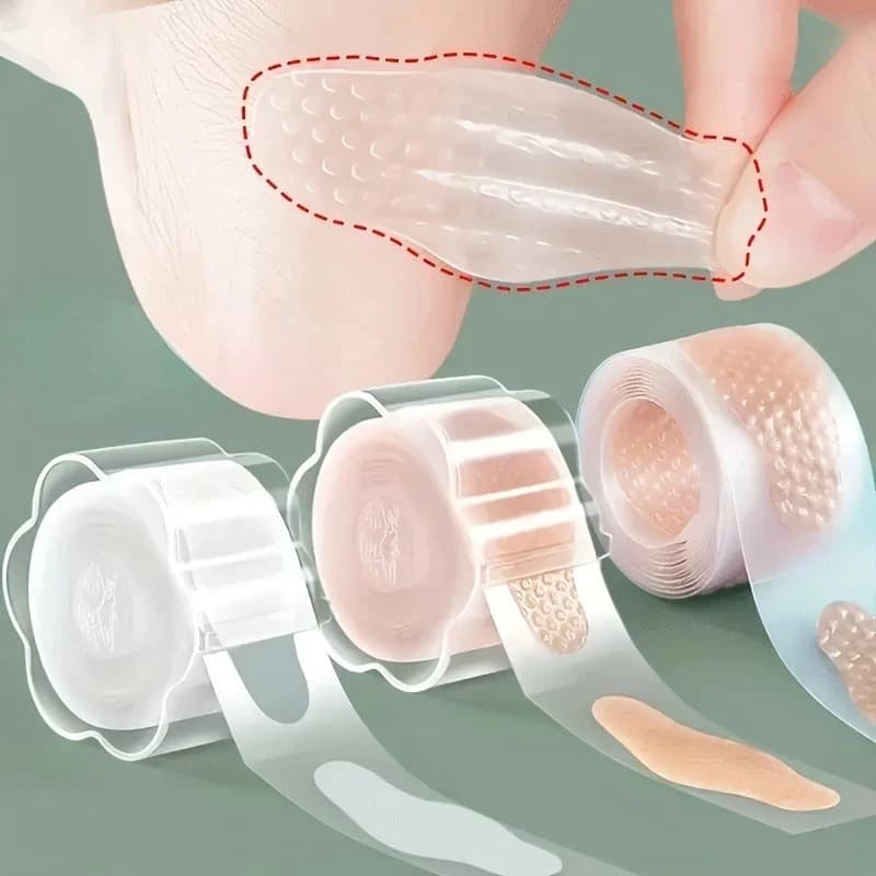 30 Unidades/Rolo Forros De Calcanhar Antiderrapantes Palmilhas De Gel Com Almofadas De Bolha Adesivas Confortáveis Para