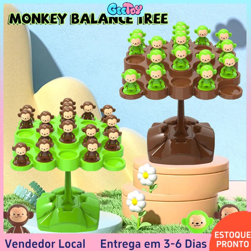 Brinquedo Matemático Macaco Equilíbrio Árvore Interação Pai-Filho Jogo De Mesa Aprendizagem Brinquedos Educativos Para C