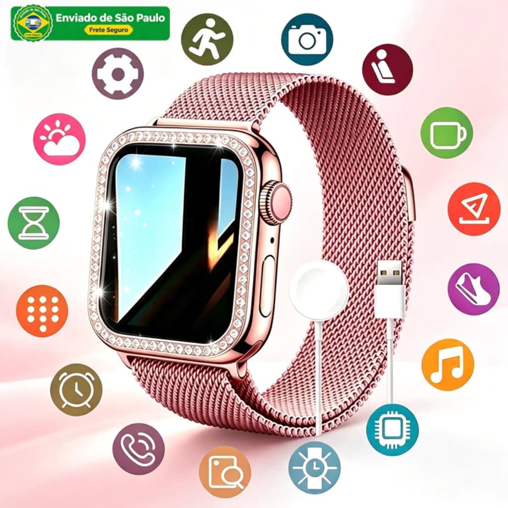 Smartwatch Para Mulheres , Relógio Inteligente S11PRO Esportivo digital À Prova D'água Android E iOS XY0E