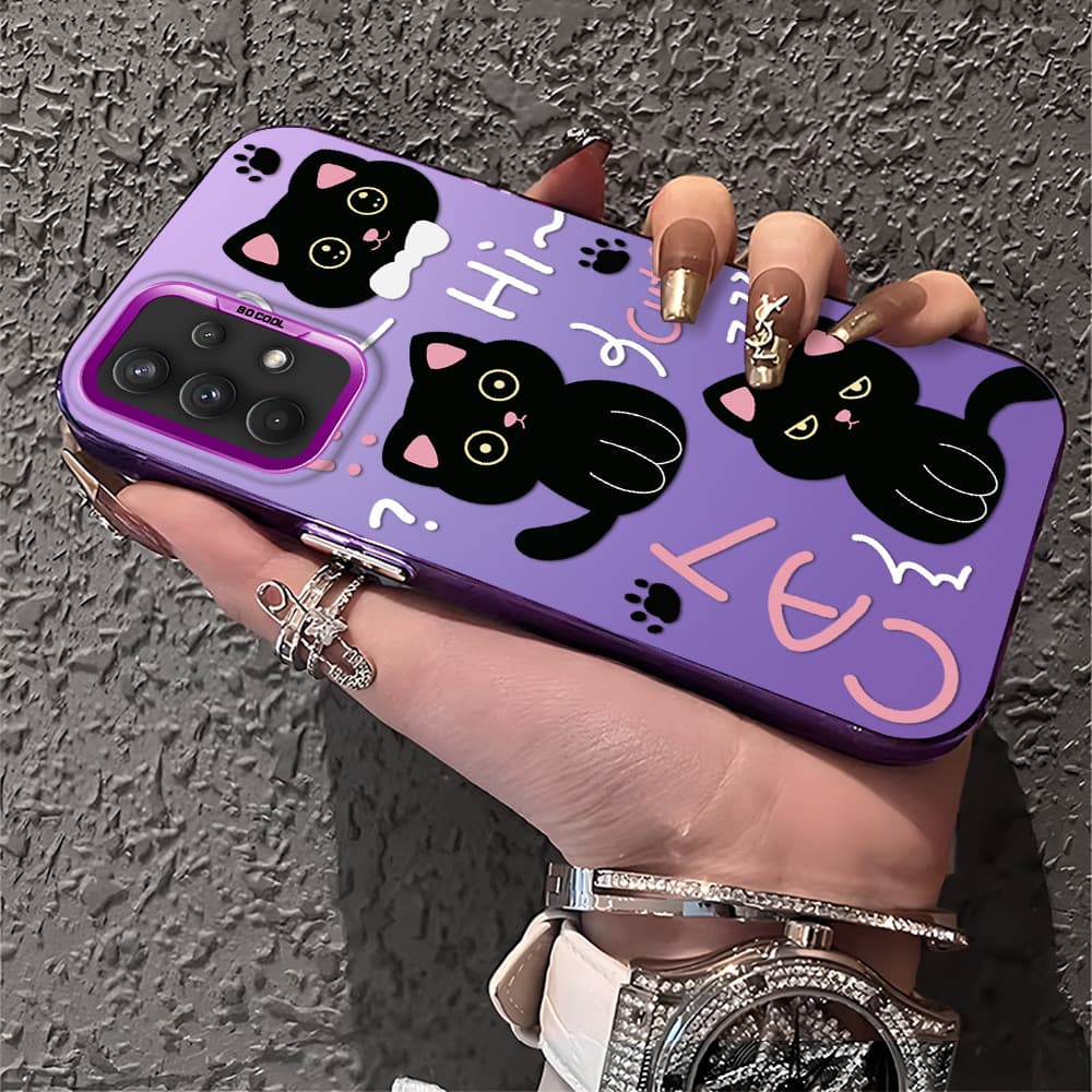 Capa Para Samsung Galaxy A32 4G Capinha De Silicone Anti Choque Roxo Celular Verde Estampada Criativa Case CY2767