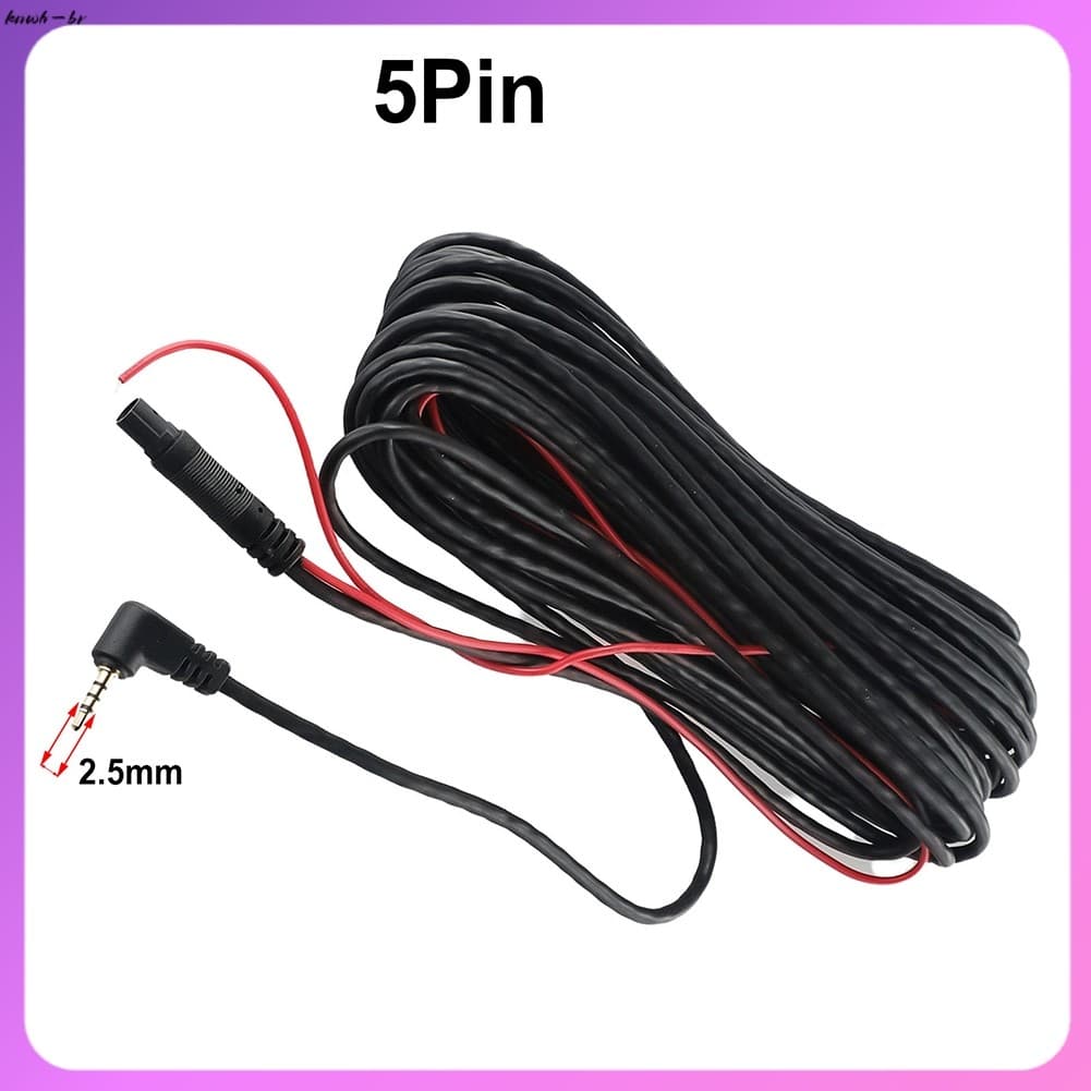 9M-9.2M Carro DVR Câmera De Visão Traseira De Backup Cabo De Extensão De 2.5 Mm Fio De 5 Pinos
