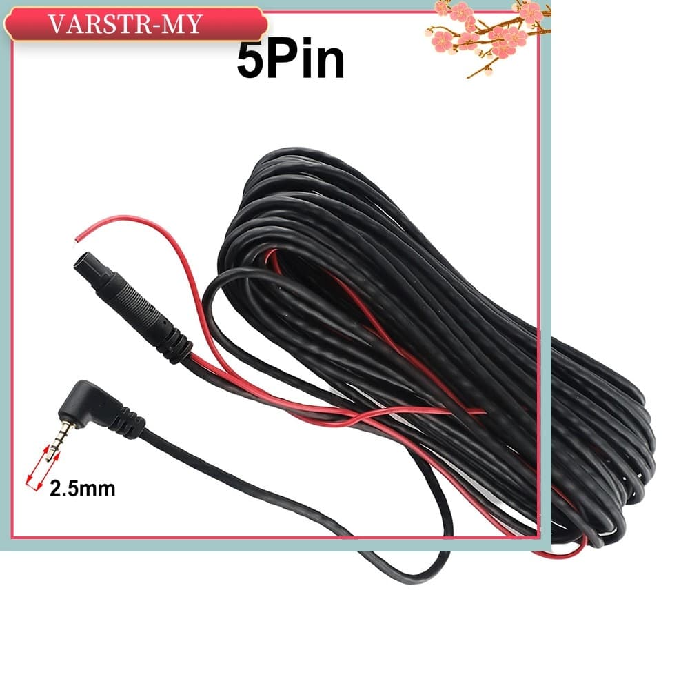 < VARSTR > 9M-9.2M Carro DVR Câmera De Visão Traseira De Backup Cabo De Extensão De 2.5 Mm Fio De 5 Pinos