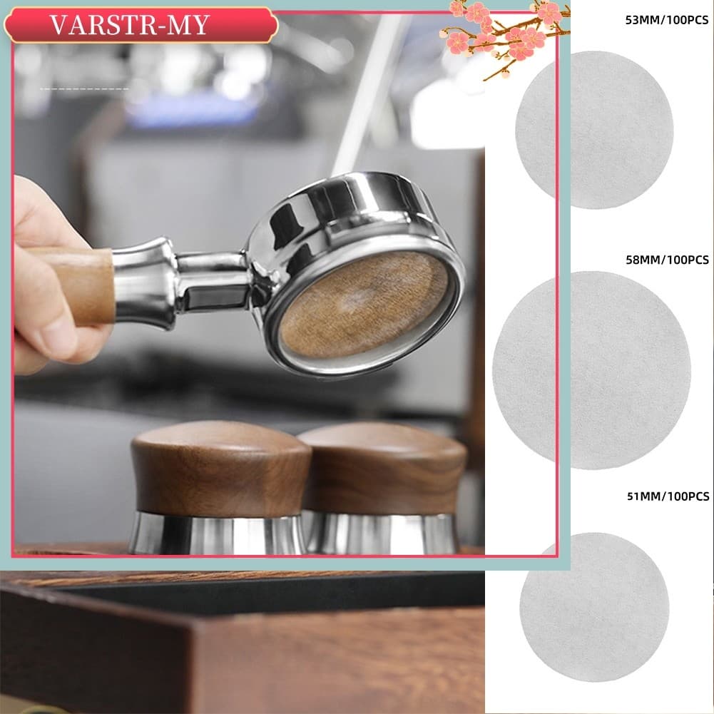 VARSTR 51mm , 53mm , 58mm 100 Unidades Para Papel De Tigela De Café Em Pó Cafeteira Expresso