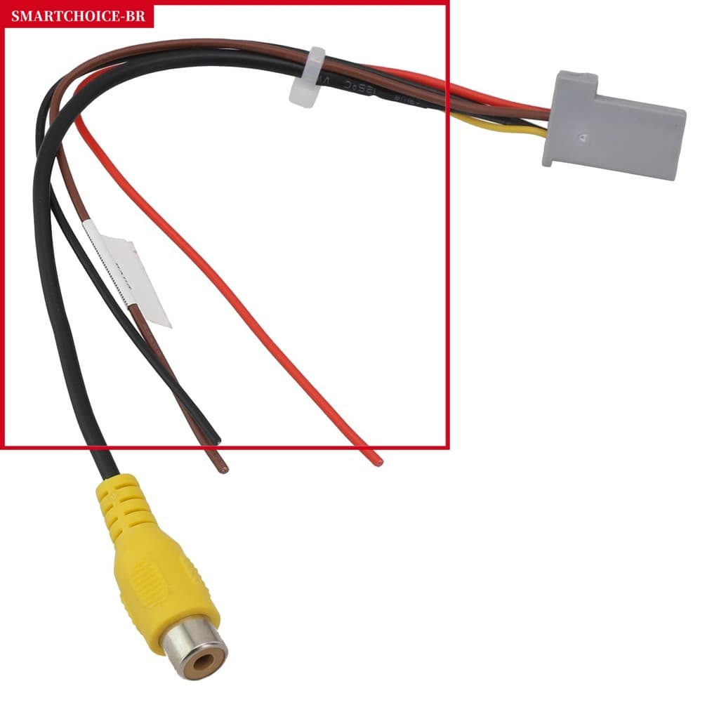 Conversor De Vídeo Para Câmera Traseira De Estacionamento De Carro Mais Vendido Cabo RCA Mitsubishi 8Pin