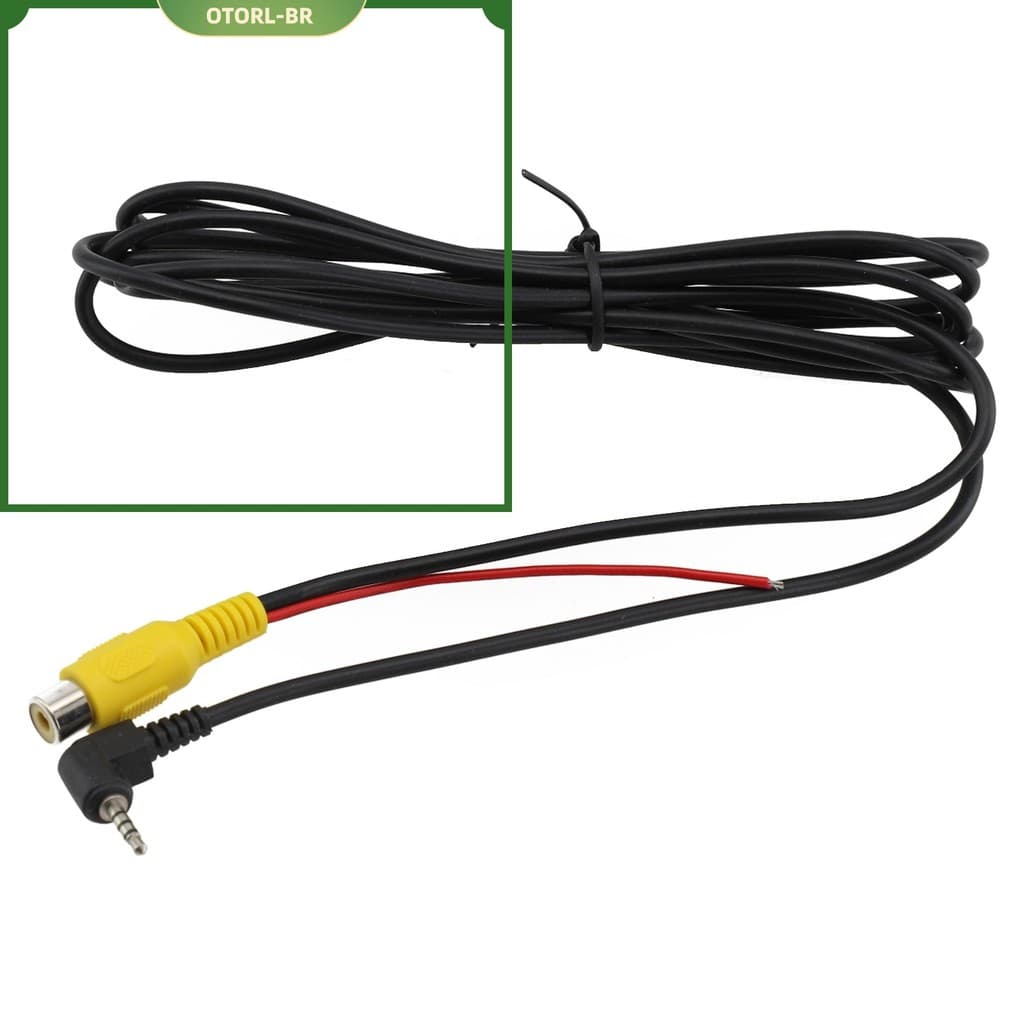 < OTORL > RCA Para 2.5 Mm AV Conversor Cabo Câmera De Estacionamento Reversa De Visão Traseira Do Carro DVR De