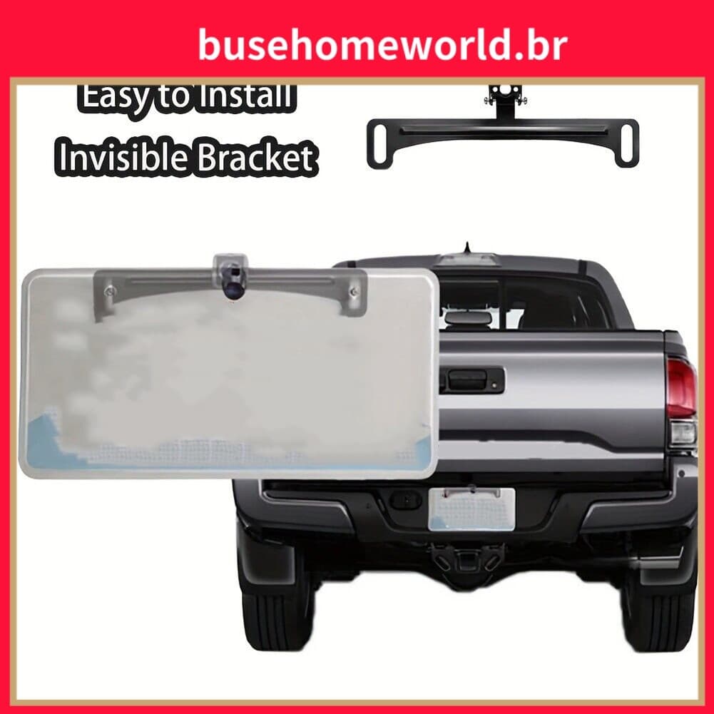 [BUHO] Moldura Da Placa De Carro , Câmera De Visão Traseira , Suporte Para Estilo Americano