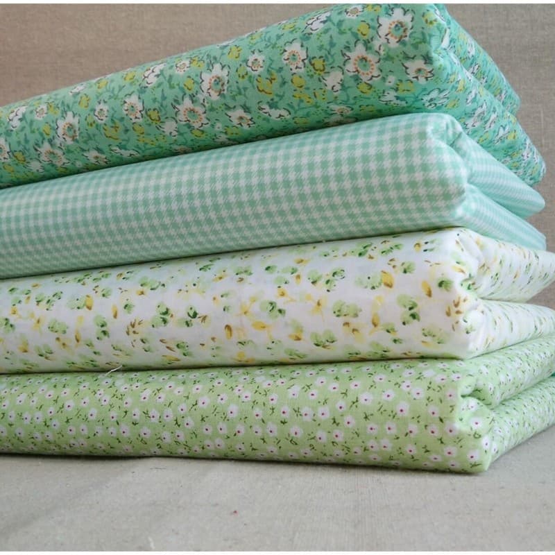 [SUFA] 4pcs 25cm/50cm DIY Quadrado Artesanato Costura Pano De Algodão Patchwork Tecido Floral Macio