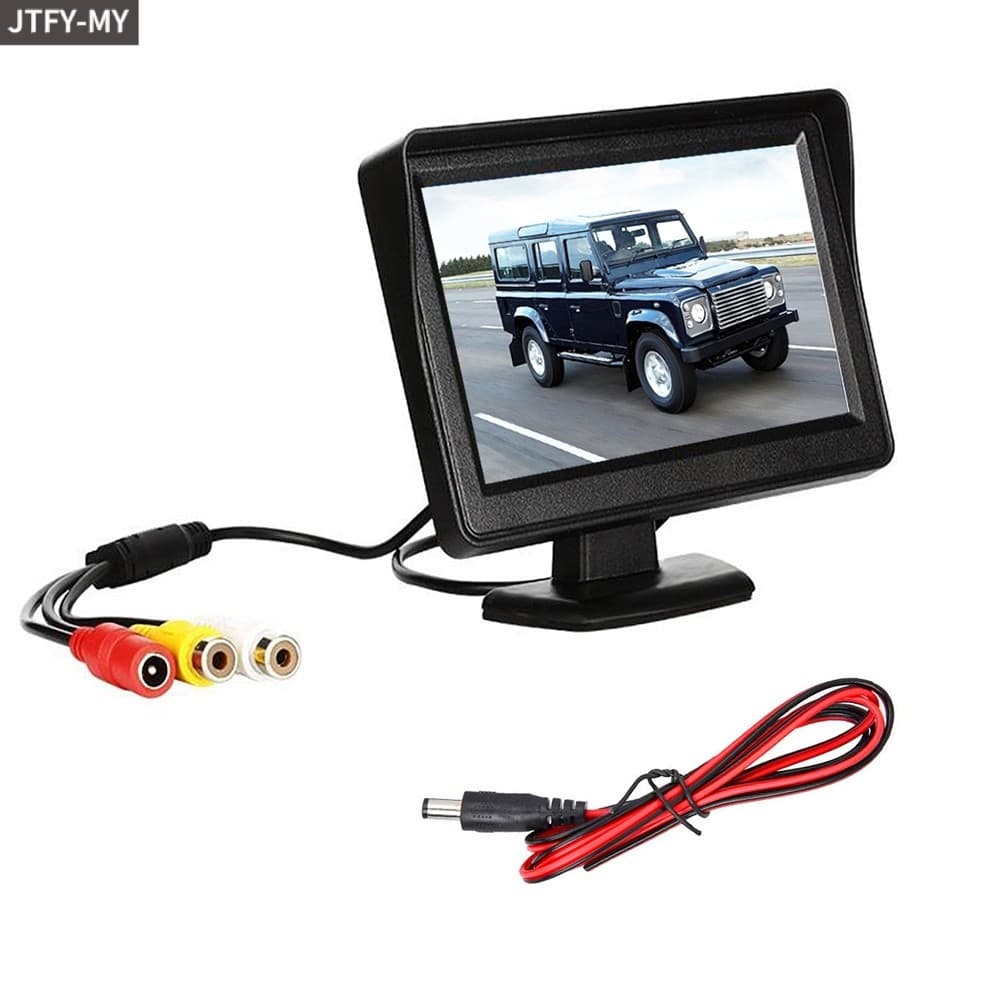 Tela De Ré Para Carro TFT LCD De 4.3 Polegadas Kit De Visão Traseira Câmera De Estacionamento Reverso