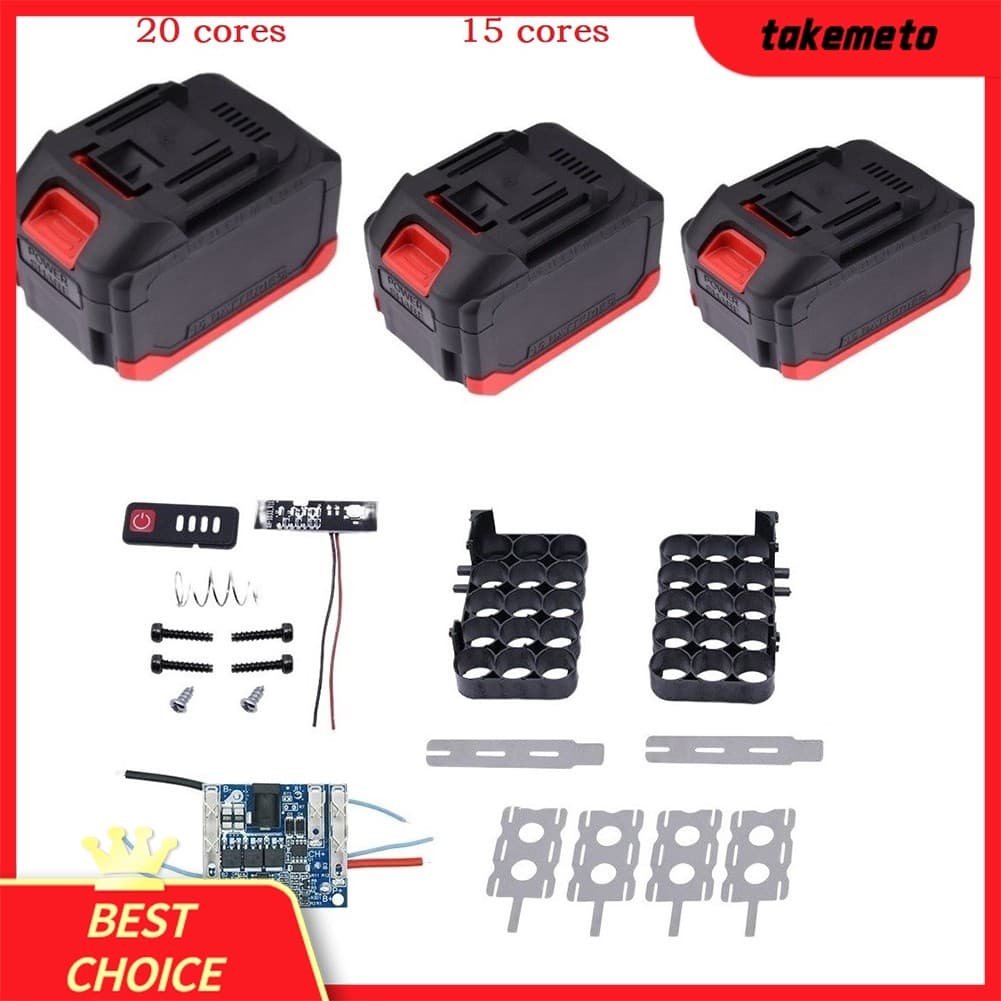 [TAMT] Caixa De Armazenamento De Bateria De Plástico Placa De Carregamento PCB Para Ferramenta Elétrica ❀