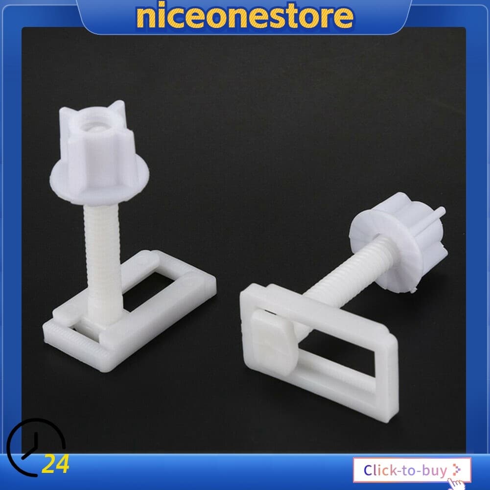 NIEO Para 2 Dobradiças Brancas Assento De Vaso Sanitário , Conjunto Completo De Parafusos , Ferramentas Kit De Reparo De
