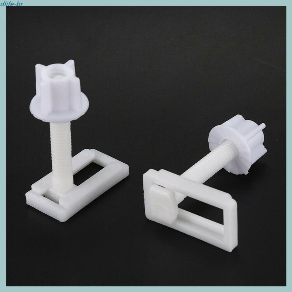 DLIFE Para 2 Dobradiças Brancas Assento De Vaso Sanitário , Conjunto Completo De Parafusos , Ferramentas Kit De Reparo D