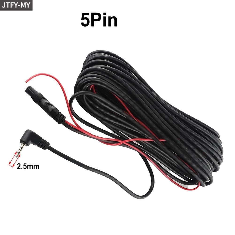 Best-Seller9m-9.2M Carro DVR Câmera De Visão Traseira De Backup Cabo De Extensão De 2.5 Mm Fio De 5 Pinos