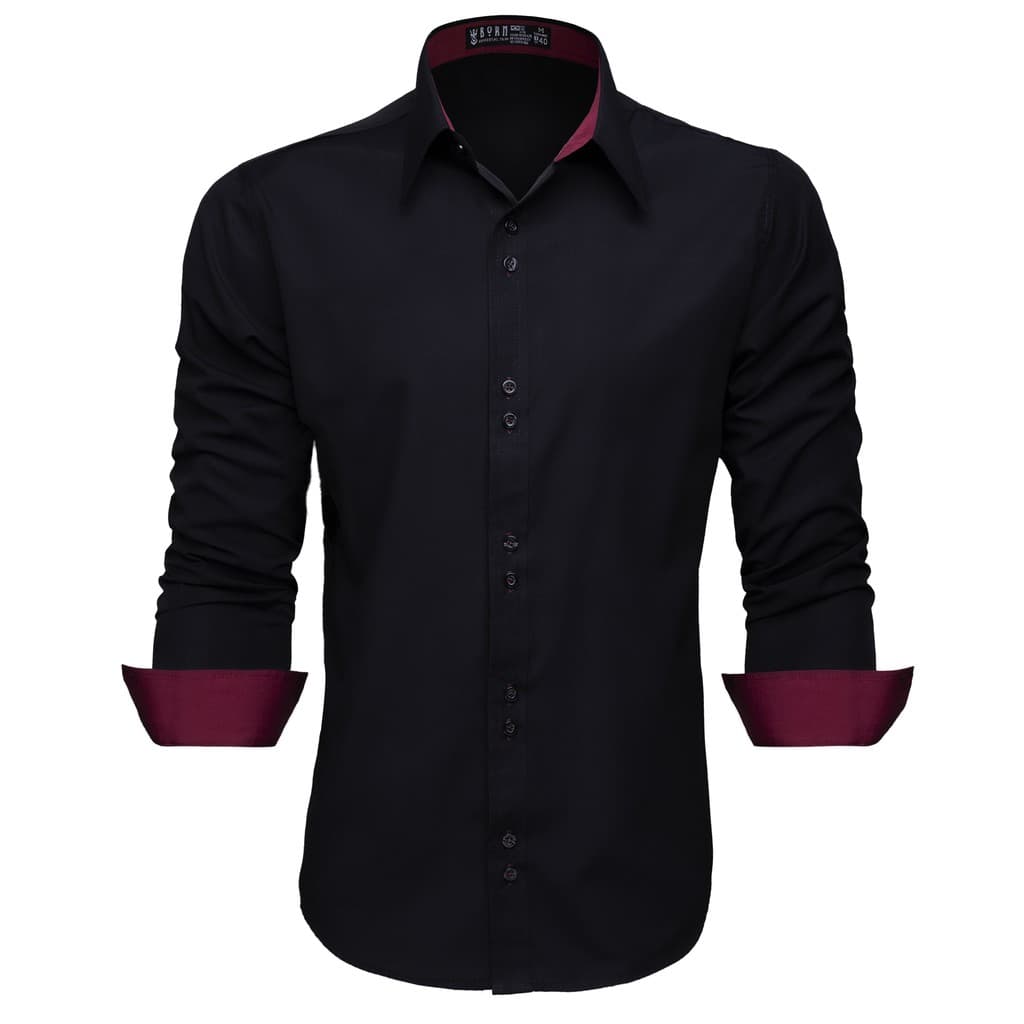Camisa Social Masculina Manga Longa Slim Prtea Fácil de Passar e Não Solta Tinta