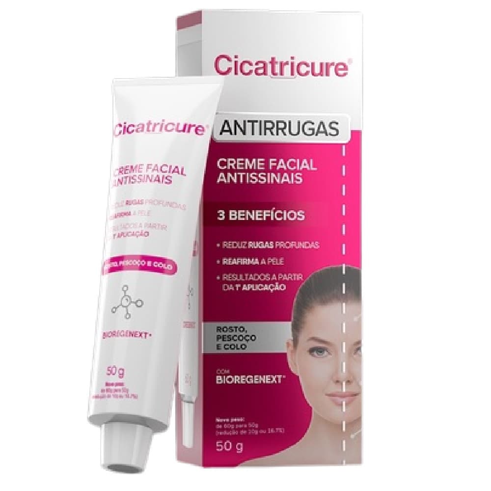 Cicatricure creme 50g anti idade sinais facial reduz rugas marcas de expressão