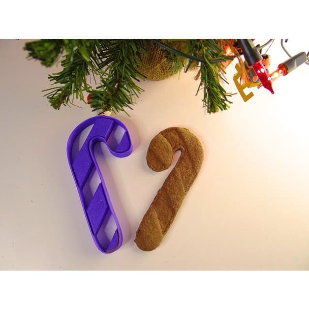 Cortador de Biscoito 3D Pasta Americana Biscuit Massinha de Modelar Candy Cane CT10094