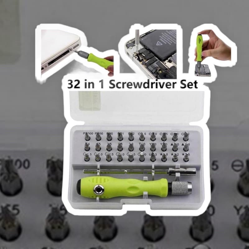 Kit Ferramentas Jogo De Chaves Multiuso 32 Em 1 completo