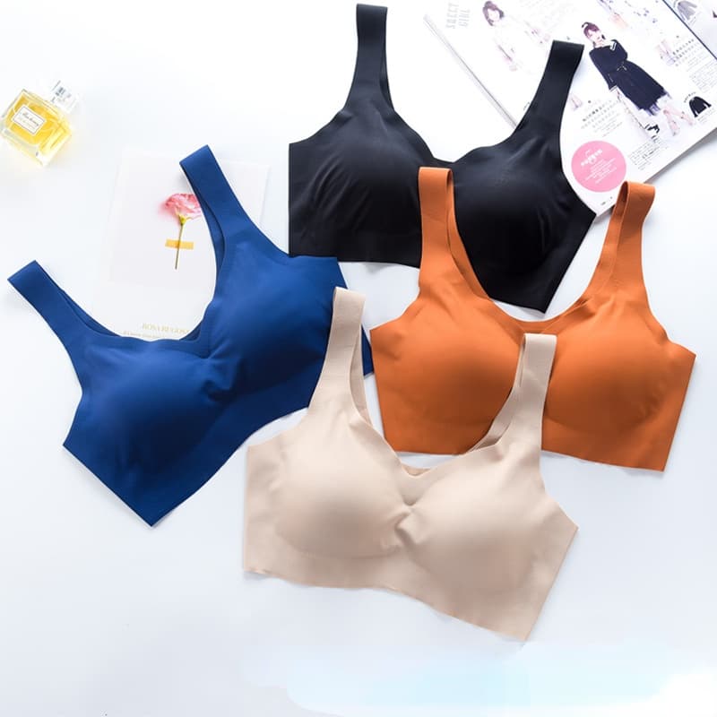 Roupa Íntima Feminina Sem Costura Soutien Esportivo Feminino Push Up De Ginástica Yoga Fitness