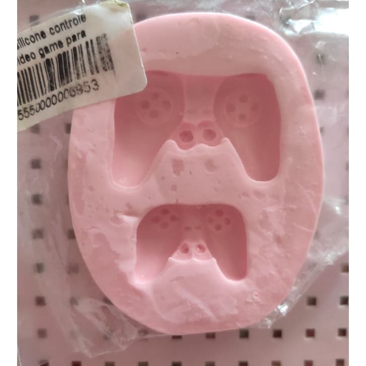 molde silicone Joystick Controle Video Game fondant pasta americana resina vela sabonete chocolate confeitaria