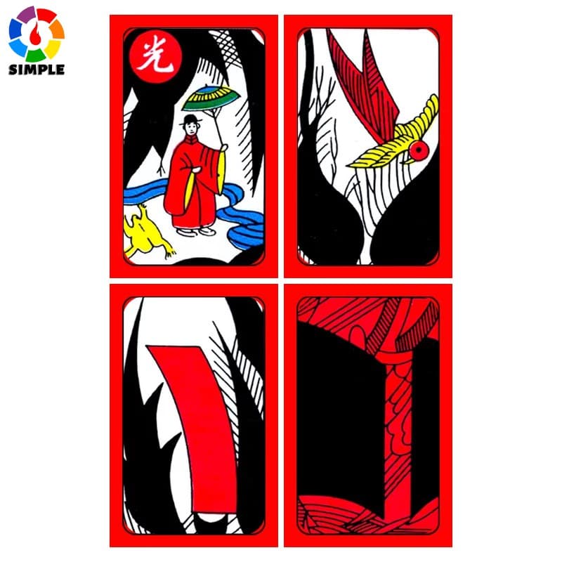 Korean Japanese PVC Waterproof Mahjong Gostop Go Stop Board Game Cards Popular Family Party Table Game Go-stop Hanafuda Cards