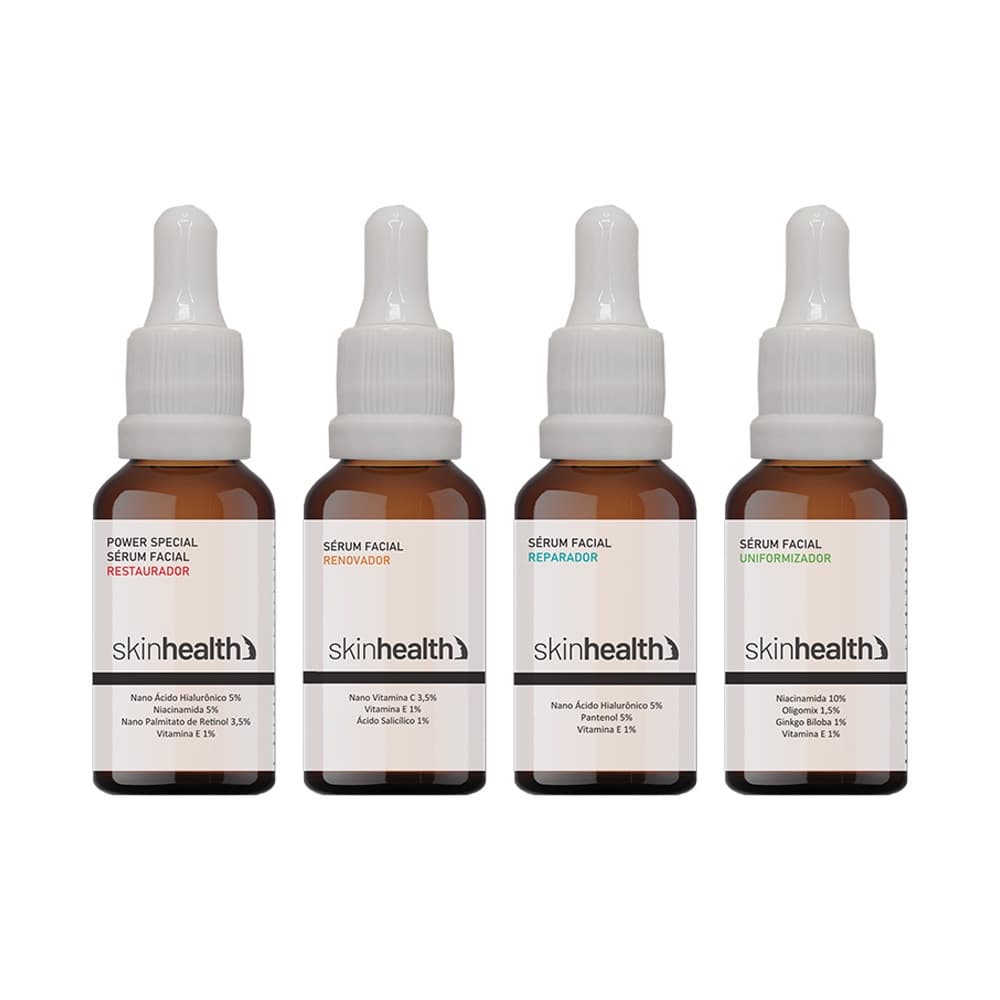 Skin Health Tratamento Facial Anti-idade Rugas (4 Itens)