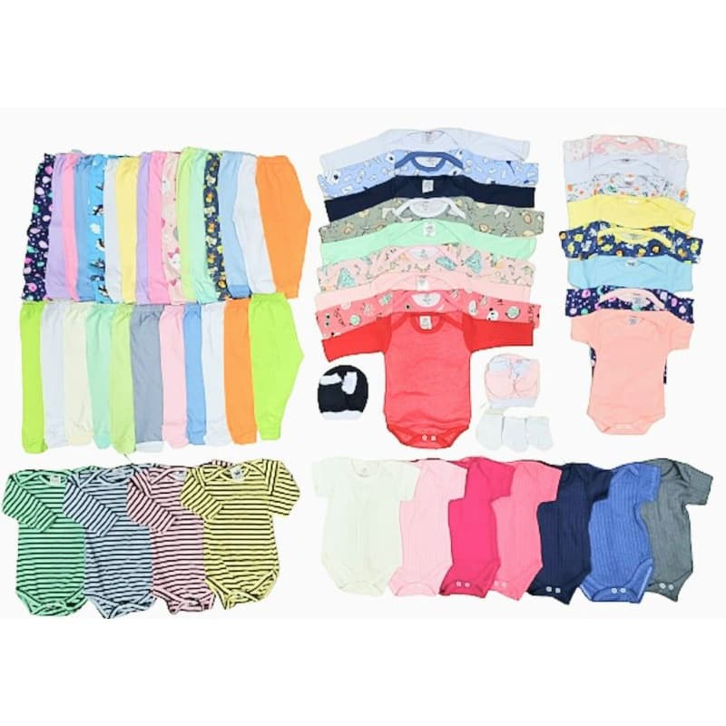 kit 15 peças enxoval Algodão bebê menino e menina Algodão.
