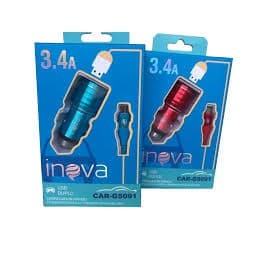 Carregador Rápido Inova Veicular 3.4a Usb V8