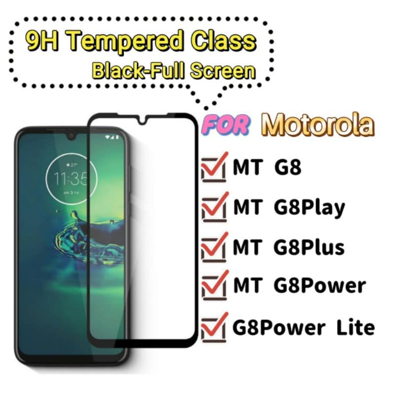 Película Vidro Temperado 3D/9D Moto G8 Plus G8Play Power Lite Motorola MotoG8 Play