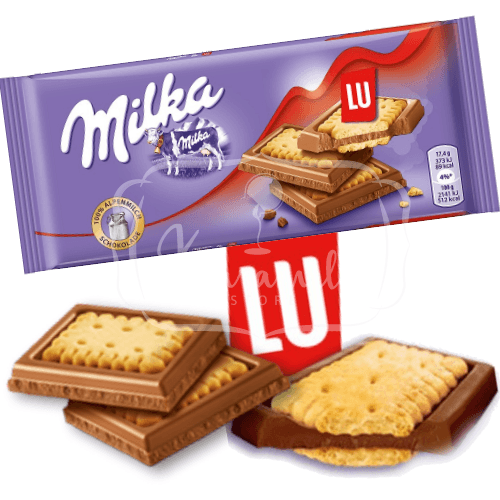 Milka Lu - Chocolate e Biscoito - Importado da Hungria