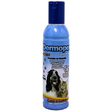 Shampoo Dermopex 250 Ml Para Dermatites Seborreia Sarna Acne Canina com Peroxido de Benzoila