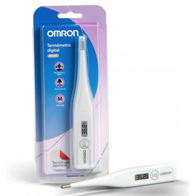 Termometro Clinico Digital Omron MC-246 com estojo Certificado Inmetro Garantia 1 ano
