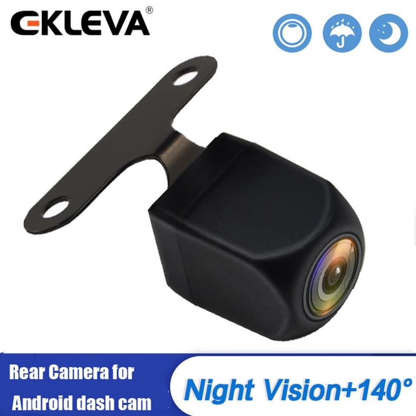 EKLEVA Visão Traseira Do Carro Camara Câmera Reversa Noturna De Estacionamento Reverso Automático 2.5MM Jack Volta Para 