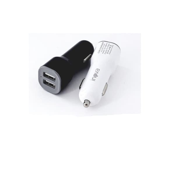 Carregador Veicular Carro Inova para Celular Fonte 2 entradas USB Turbo Rápido