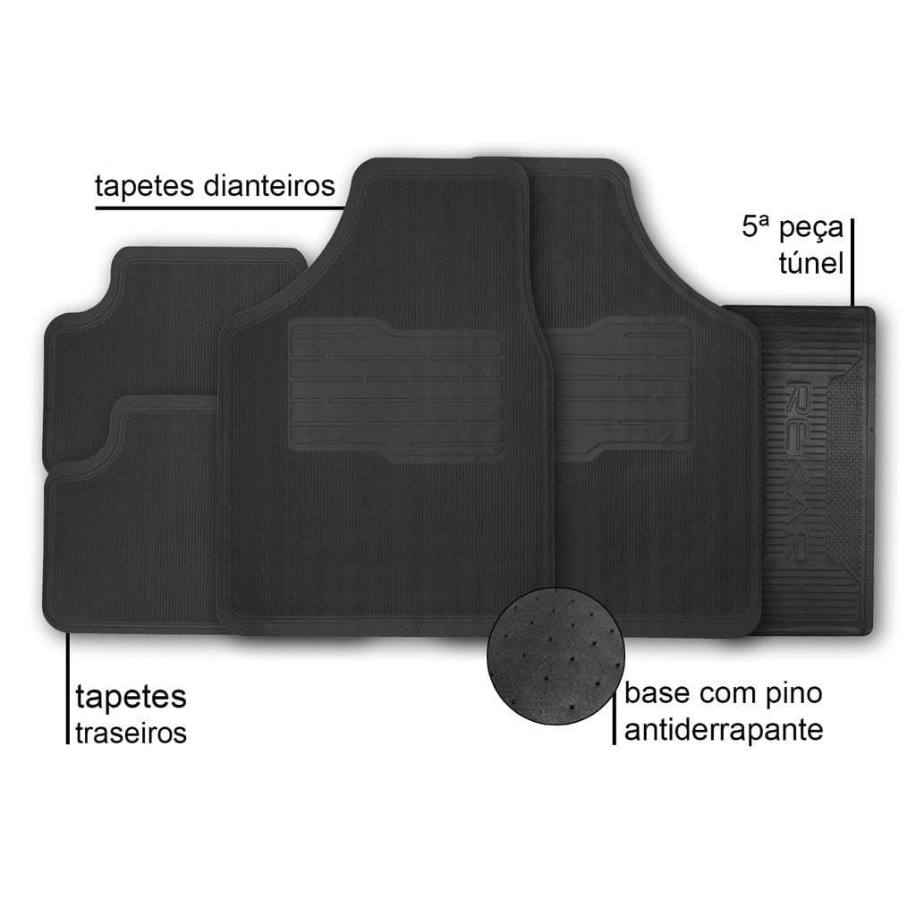 Tapete Carro FIAT Otimizado 4pçs Uno Doblo Fiorino Argo Siena Strada Palio Tapete Automotivo