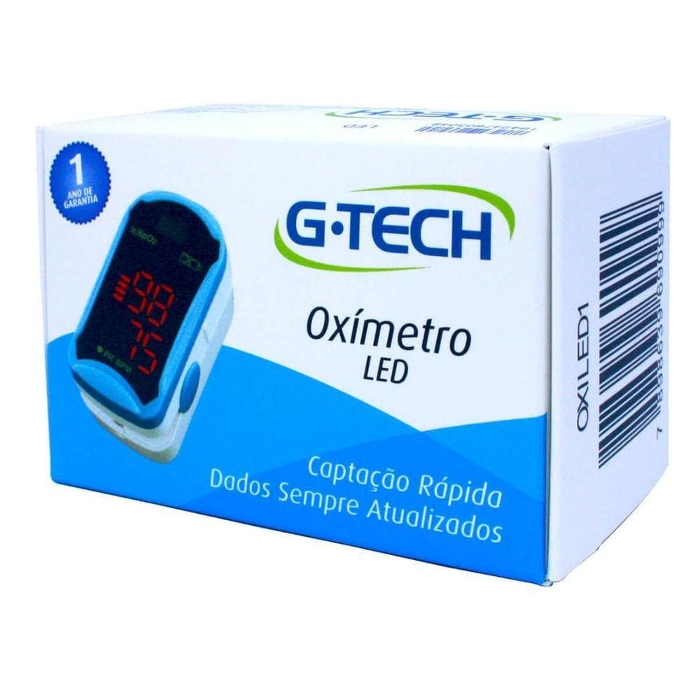 Oximetro De Dedo Digital Com Monitor De Led G-tech